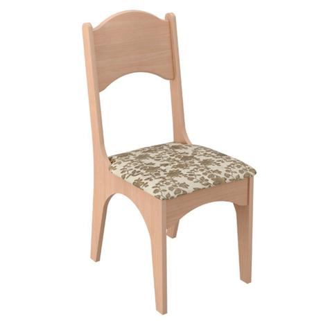 Conjunto 2 Cadeiras Estofadas 100 MDF CA29 Natural Floral Claro - Dalla Costa Menor preço em Conjunto 2 Cadeiras Estofadas 100 MDF CA29 Natural Floral Claro - Dalla Costa