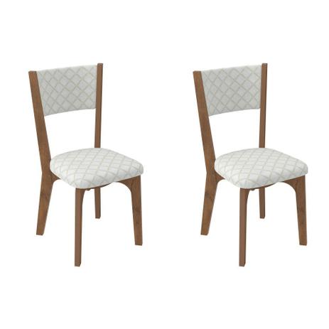 Conjunto 2 Cadeiras Estofadas MDF CA22/2 Dalla Costa Menor preço em Conjunto 2 Cadeiras Estofadas MDF CA22/2 Dalla Costa