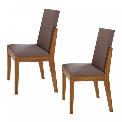 Conjunto 2 Cadeiras Lira Móveis Lopas Rovere Naturale/Velvet Rosê Menor preço em Conjunto 2 Cadeiras Lira Móveis Lopas Rovere Naturale/Velvet Rosê