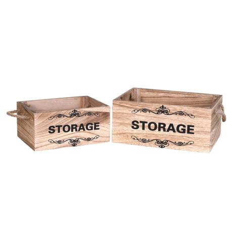 Conjunto 2 Caixas Decorativas Storage Concepts Life Menor preço em Conjunto 2 Caixas Decorativas Storage Concepts Life