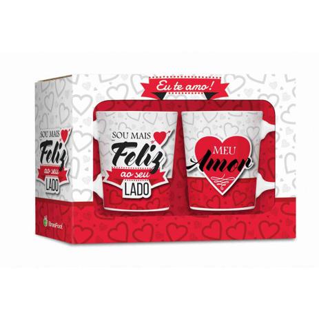 Conjunto 2 Canecas - Sou Mais Feliz Ao Seu Lado - Brasfoot é boa?