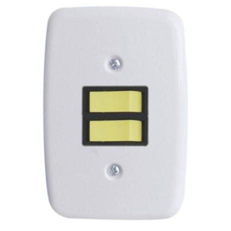 Conjunto 2 Interruptor Simples 10A Cinza Externo - Veltra Menor preço em Conjunto 2 Interruptor Simples 10A Cinza Externo - Veltra