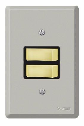 Conjunto 2 Interruptor Simples 10A Cinza - Veltra Menor preço em Conjunto 2 Interruptor Simples 10A Cinza - Veltra