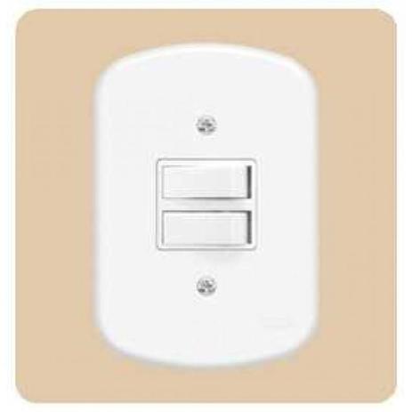 Conjunto 2 Interruptor Simples - Blanc Fame Menor preço em Conjunto 2 Interruptor Simples - Blanc Fame