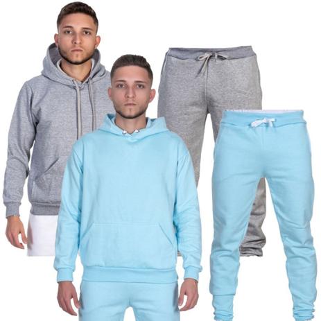plain light blue moletom com capuz