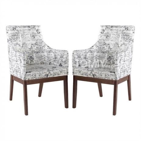 Conjunto 2 Poltronas Florença Com Braço - Estampa Decorativa - Tommy Design é ruim? Conjunto 2 Poltronas Florença Com Braço - Estampa Decorativa - Tommy Design é boa?