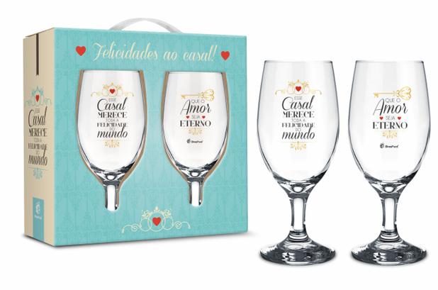 Conjunto 2 taças windsor - casal - esse casal merece - Brasfoot Menor preço em Conjunto 2 taças windsor - casal - esse casal merece - Brasfoot