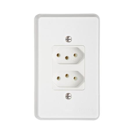 Conjunto 2 Tomadas 2p + T Pb 10a Com Placa Branco - Prm725b - Schneider - Prime Toc - Schneider electric Menor preço em Conjunto 2 Tomadas 2p + T Pb 10a Com Placa Branco - Prm725b - Schneider - Prime Toc - Schneider electric