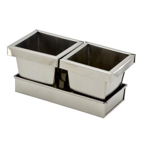 Conjunto 2 Vasos Com Suporte de Metal Prateado Ilumine 11cm Espressione Menor preço em Conjunto 2 Vasos Com Suporte de Metal Prateado Ilumine 11cm Espressione