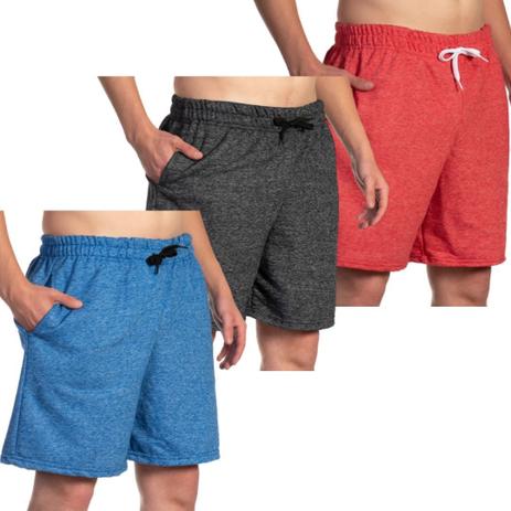 Conjunto 3 Bermuda Moletom Masculina Efect Shorts Tecido Confortável Casual Leve Menor preço em Conjunto 3 Bermuda Moletom Masculina Efect Shorts Tecido Confortável Casual Leve