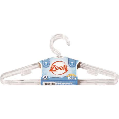 Conjunto 3 Cabides Infantis Cristal Zeek Menor preço em Conjunto 3 Cabides Infantis Cristal Zeek
