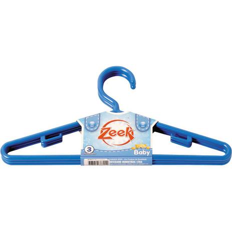 Conjunto 3 Cabides Infantis Zeek Sortido Menor preço em Conjunto 3 Cabides Infantis Zeek Sortido