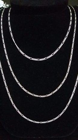 Conjunto 3 Correntes Fina Prata Maciça 925 Elos 3 Em 1 - Total Pratas Menor preço em Conjunto 3 Correntes Fina Prata Maciça 925 Elos 3 Em 1 - Total Pratas