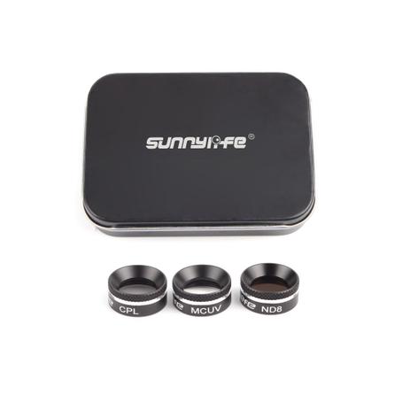 Conjunto 3 Filtros para Drone DJI Mavic Air ND8 MCUV CPL Sunnylife Menor preço em Conjunto 3 Filtros para Drone DJI Mavic Air ND8 MCUV CPL Sunnylife