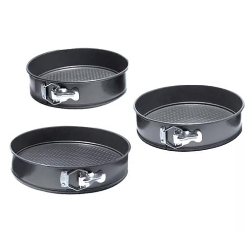 Conjunto 3 Formas Assadeira Fundo Removível 24 cm, 26 cm e 28 cm - Click urbano Menor preço em Conjunto 3 Formas Assadeira Fundo Removível 24 cm, 26 cm e 28 cm - Click urbano
