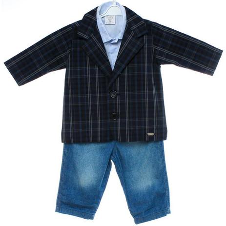 Conjunto 3 Peças Blazer com Jeans - Tilly Menor preço em Conjunto 3 Peças Blazer com Jeans - Tilly