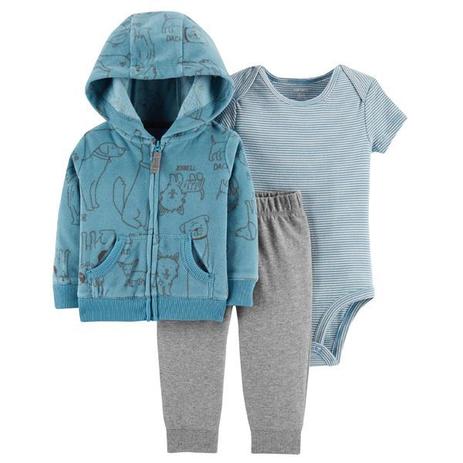 Conjunto 3 Peças Inverno Animals Azul - Carters - Carters Menor preço em Conjunto 3 Peças Inverno Animals Azul - Carters - Carters