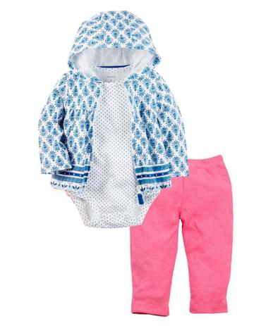 Conjunto 3 Peças Inverno Carter's Jaqueta Azul - Carters Menor preço em Conjunto 3 Peças Inverno Carter's Jaqueta Azul - Carters