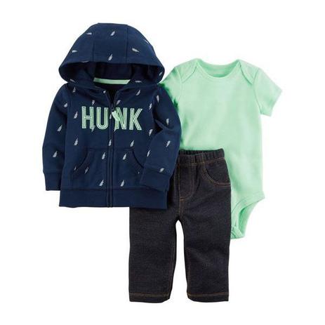 Conjunto 3 Peças Inverno Hunk - Carters Menor preço em Conjunto 3 Peças Inverno Hunk - Carters