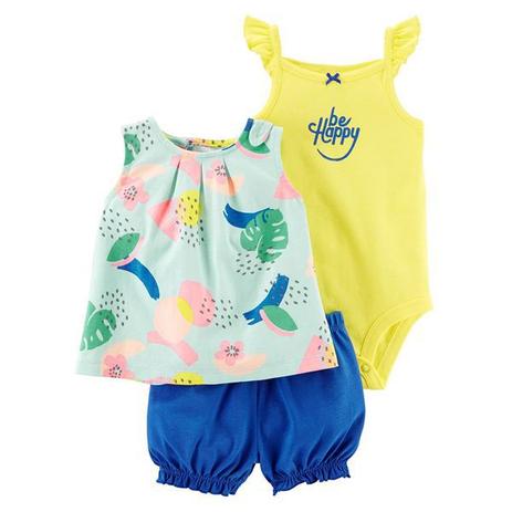 Conjunto 3 Peças Verão Be Happy - Carters - Carters Menor preço em Conjunto 3 Peças Verão Be Happy - Carters - Carters