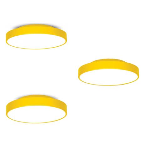 Conjunto 3 Plafons MadeiraMadeira 25cm, 36cm e 50cm 380394 Amarelo - Jd molina Menor preço em Conjunto 3 Plafons MadeiraMadeira 25cm, 36cm e 50cm 380394 Amarelo - Jd molina
