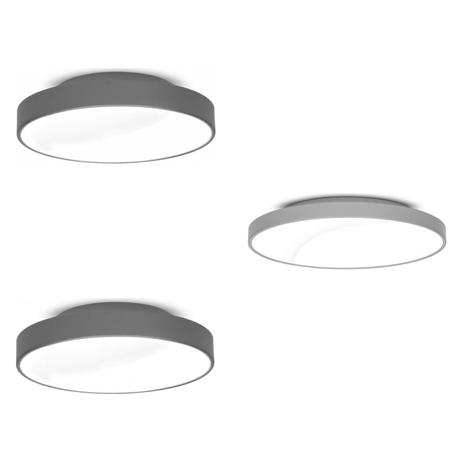 Conjunto 3 Plafons MadeiraMadeira 25cm, 36cm e 50cm 380399 Prata/Cinza - Jd molina Menor preço em Conjunto 3 Plafons MadeiraMadeira 25cm, 36cm e 50cm 380399 Prata/Cinza - Jd molina