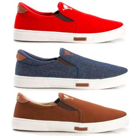 slip on iate polo joy lona masculino