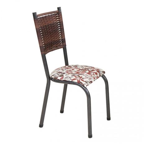 Conjunto 4 Cadeiras Mariana Baixa Tubulares Paonanda Prata Martelado/Home Menor preço em Conjunto 4 Cadeiras Mariana Baixa Tubulares Paonanda Prata Martelado/Home