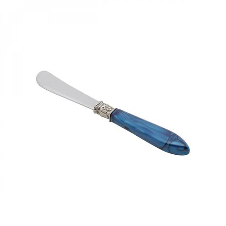 Menor preço em Conjunto 4 Espátulas de Aço Inox com Cabo de Plástico Mother Pearl Azul Lyor Azul