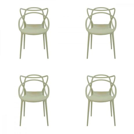 Conjunto 4 peças Cadeira Allegra Masters de Polipropileno Rivatti Menor preço em Conjunto 4 peças Cadeira Allegra Masters de Polipropileno Rivatti