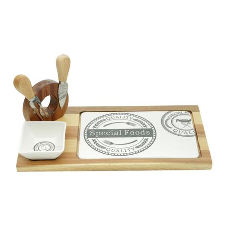 Conjunto 4 Peças p/ Queijo Special Foods 20cm - Rojemac é boa?