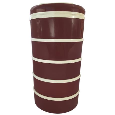 Conjunto 5 Pratos Térmicos 1,5l Marmita Térmica Com Alça - Zanline Menor preço em Conjunto 5 Pratos Térmicos 1,5l Marmita Térmica Com Alça - Zanline