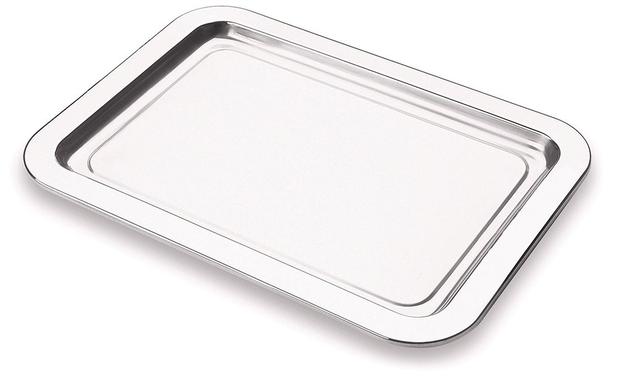 Conjunto 6 Bandejas Inox 34,5x25 cm Multiuso s/ Alças Forma Menor preço em Conjunto 6 Bandejas Inox 34,5x25 cm Multiuso s/ Alças Forma