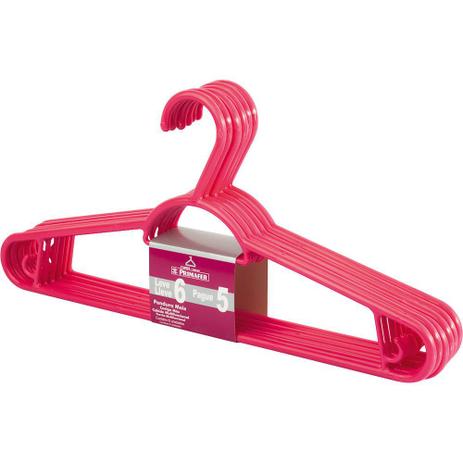 Conjunto 6 Cabides Pendura Mais Primafer Vermelho Menor preço em Conjunto 6 Cabides Pendura Mais Primafer Vermelho