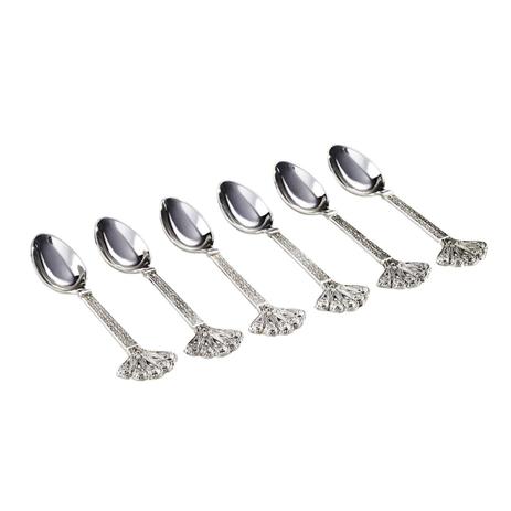 Conjunto 6 colheres p/ bolo Pavão - Lyor Menor preço em Conjunto 6 colheres p/ bolo Pavão - Lyor