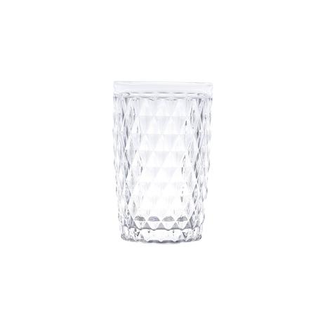 Conjunto 6 copos de vidro transparente altos Bico de Abacaxi 330ml - Lyor Menor preço em Conjunto 6 copos de vidro transparente altos Bico de Abacaxi 330ml - Lyor