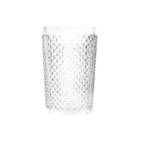 Conjunto 6 copos de vidro transparente altos Bico de Jaca 355ml - Bon gourmet Menor preço em Conjunto 6 copos de vidro transparente altos Bico de Jaca 355ml - Bon gourmet