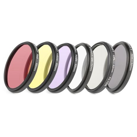 Conjunto 6 Filtros para Caixa Estanque Câmera GoPro Hero 3+ e Hero 4 - Shoot Menor preço em Conjunto 6 Filtros para Caixa Estanque Câmera GoPro Hero 3+ e Hero 4 - Shoot