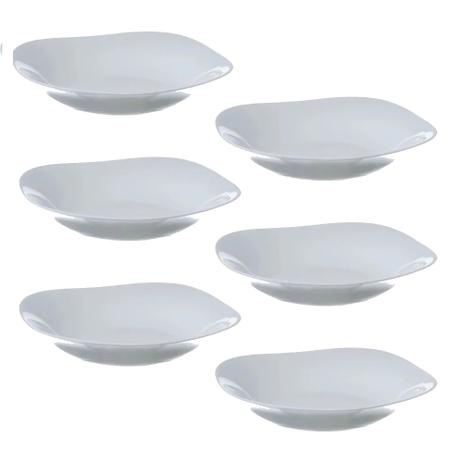 Conjunto 6 Pratos Fundo Parma Branco - Bormioli Rocco Menor preço em Conjunto 6 Pratos Fundo Parma Branco - Bormioli Rocco