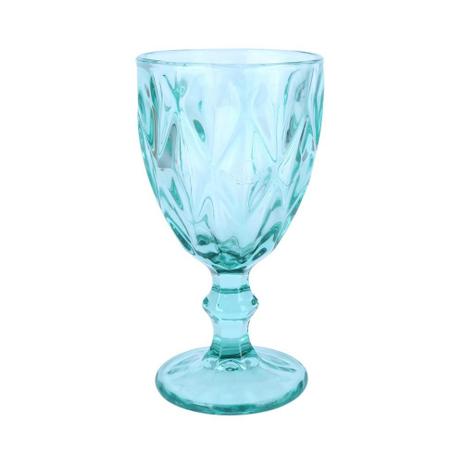 Conjunto 6 Taças P/Água De Vidro Diamond Azul Tiffany 260Ml - 66930 - Lyor Menor preço em Conjunto 6 Taças P/Água De Vidro Diamond Azul Tiffany 260Ml - 66930 - Lyor