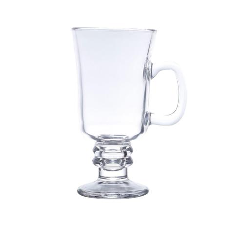 Conjunto 6 Taças P/Cappuccino C/Alça E Pé De Vidro 295Ml - 6614 - Lyor Menor preço em Conjunto 6 Taças P/Cappuccino C/Alça E Pé De Vidro 295Ml - 6614 - Lyor