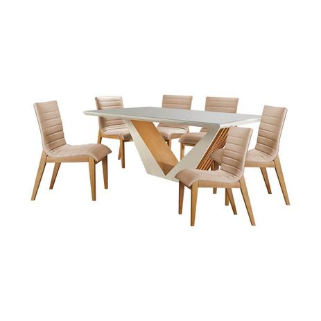 Conjunto Acapulco Mesa Sala de Jantar 184x91cm + 6 Cadeiras - Boreal móveis é boa?