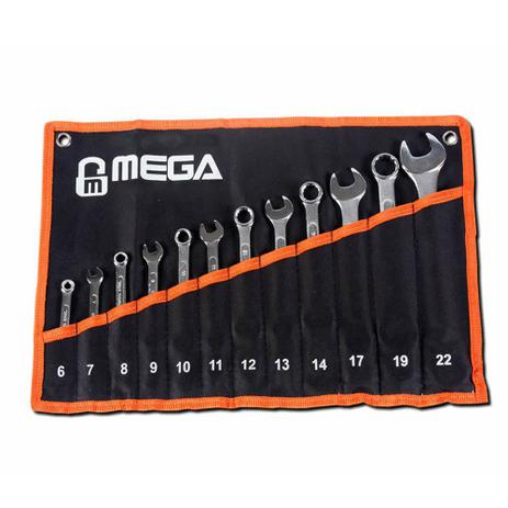 Conjunto Aço De Chaves Combinadas Com 12 Peças Mega - Kit bras Menor preço em Conjunto Aço De Chaves Combinadas Com 12 Peças Mega - Kit bras