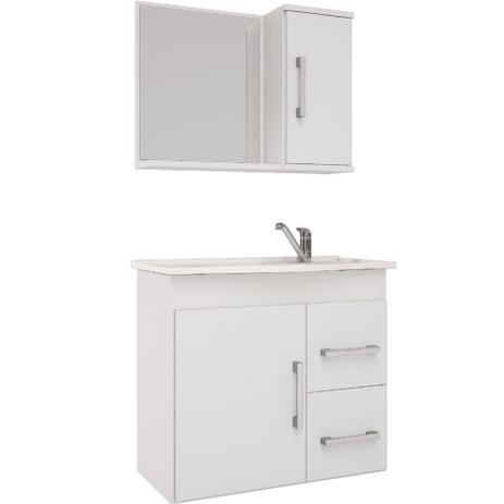 Conjunto Armário Banheiro Com Pia e Espelheira Vix Mgm Móveis Branco - MGM MOVEIS é boa?
