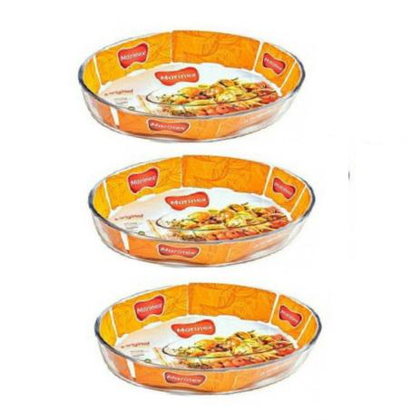 Conjunto Assadeiras Oval de Vidro 1.6L 03 peças Marinex Menor preço em Conjunto Assadeiras Oval de Vidro 1.6L 03 peças Marinex