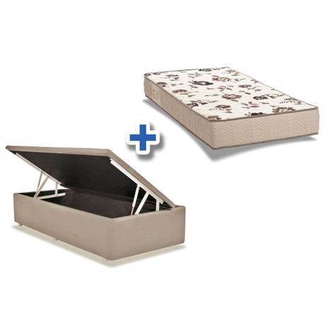 Conjunto Baú-Colchão Ortobom D33 Fort Tech+Cama Solteiro 88 - Cama Box  Solteiro - Magazine Luiza