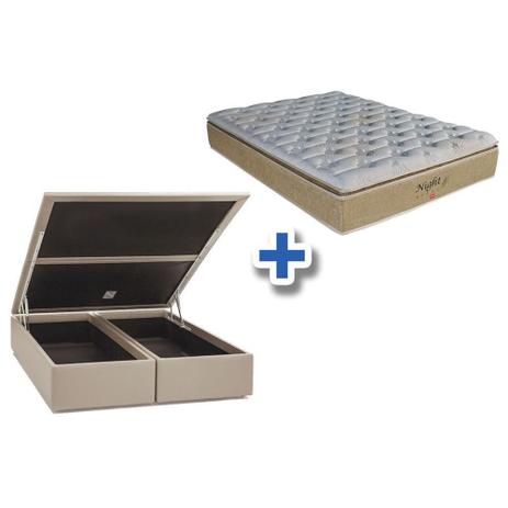 Conjunto Baú-Colchão Pocket Night Bambu+Cama King 193 - Pelmex - Cama Box  King Size - Magazine Luiza