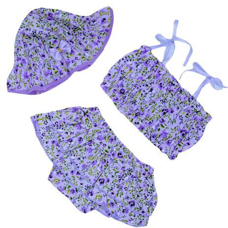 conjunto de banho de sol para bebe