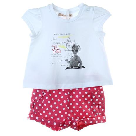 Conjunto Bebê Blusa e Short Poa - 1+1 Menor preço em Conjunto Bebê Blusa e Short Poa - 1+1