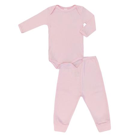 Conjunto Bebê Feminino Básico Body e Calça Rosa - Baby duck Menor preço em Conjunto Bebê Feminino Básico Body e Calça Rosa - Baby duck